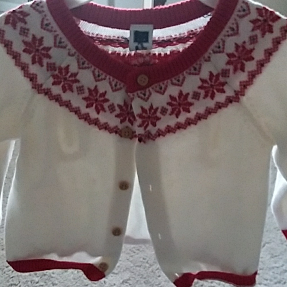 Baby girl holiday cardigan